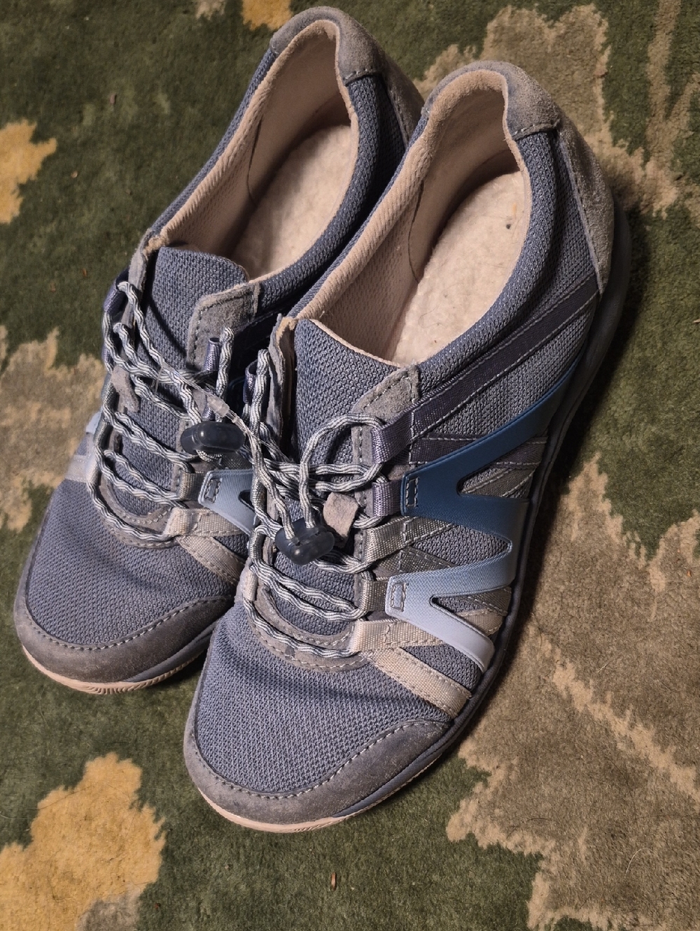 Dansko Women's Slate Blue Lace-Toggle Sneakers